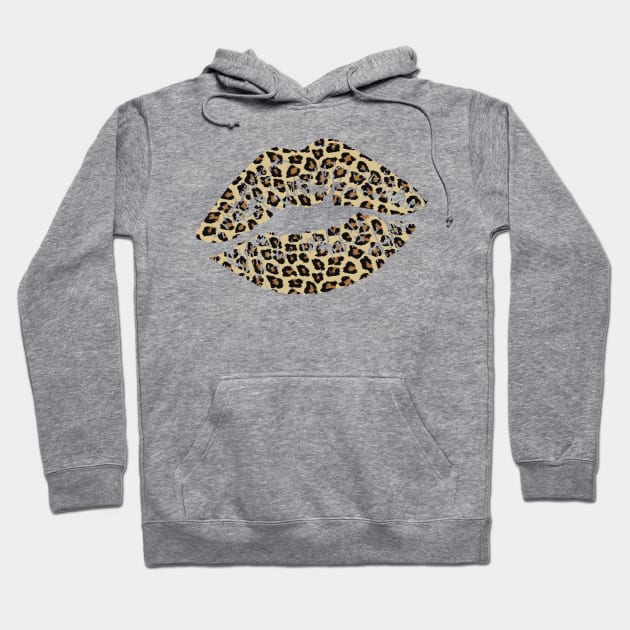 Leopard print Lips Hoodie by Satic